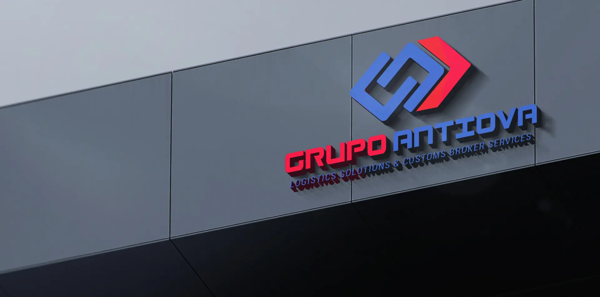 Vista aérea de una operación logística
